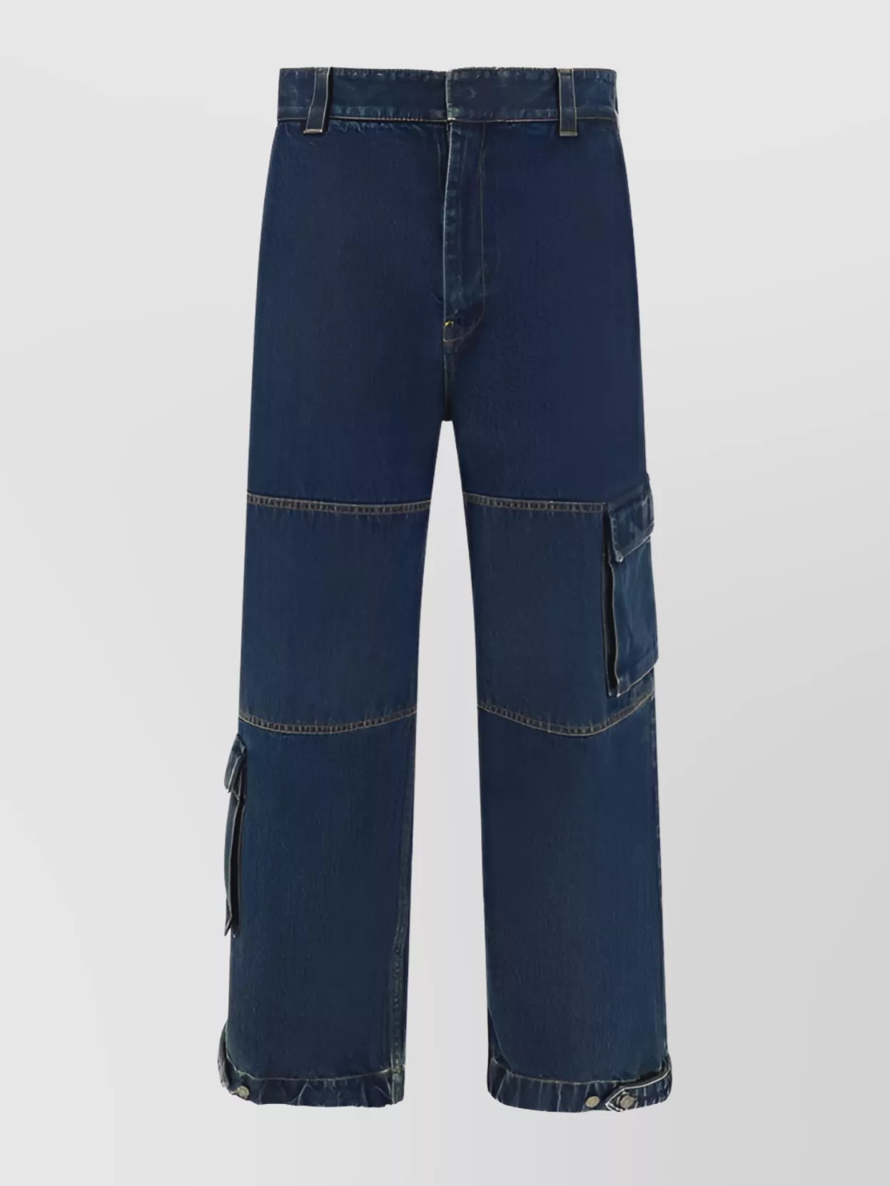 Gucci Oversize Cotton Jeans Wide Leg