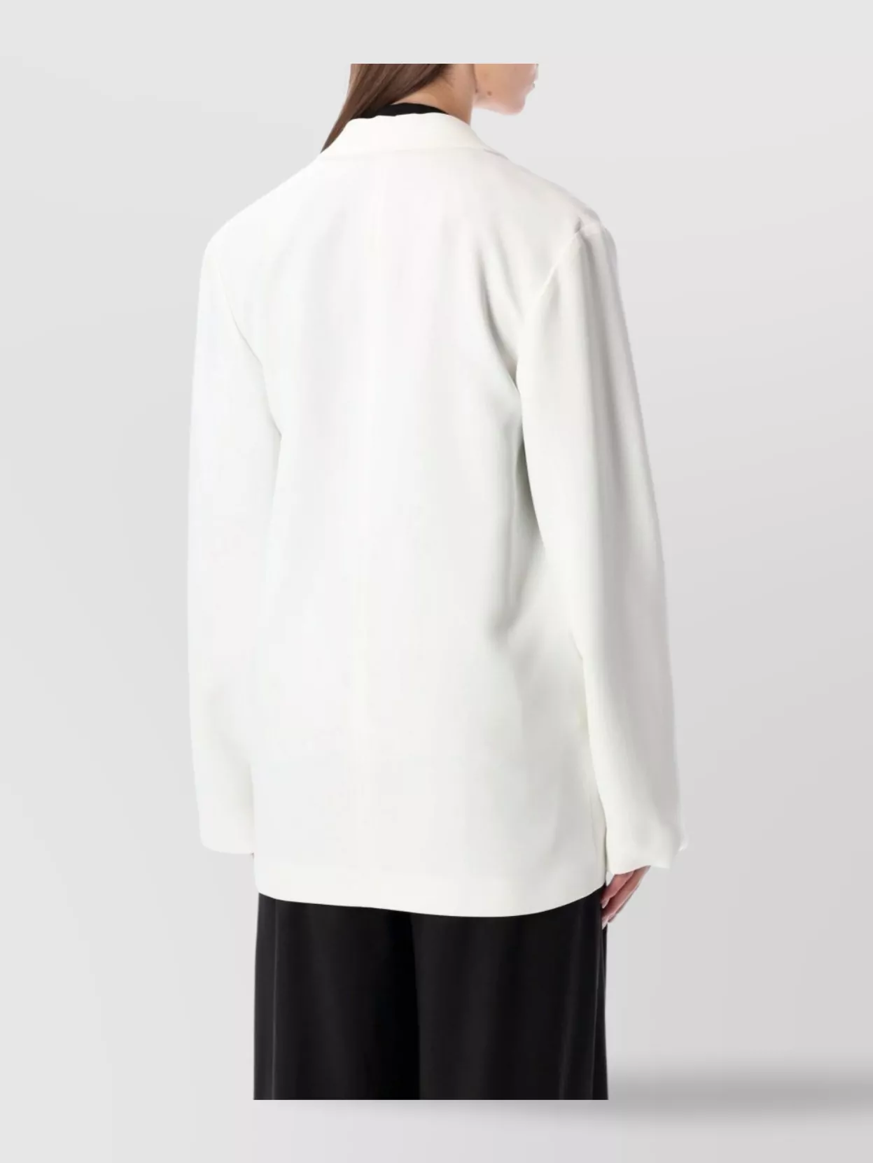 Alberta Ferretti Modern Blazer Peak Lapels In White