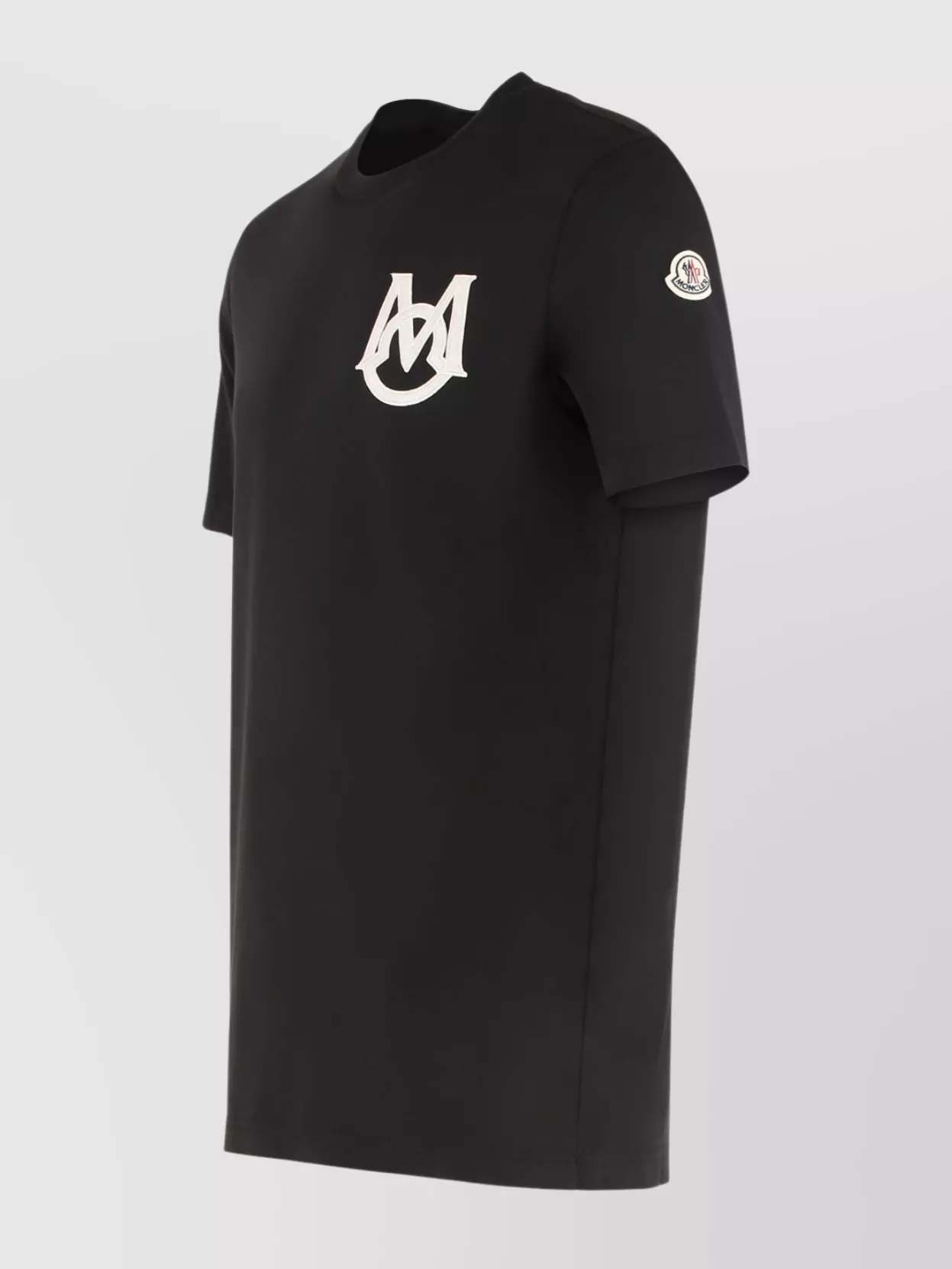 Moncler Cotton T-Shirt Featuring Embroidered Patch