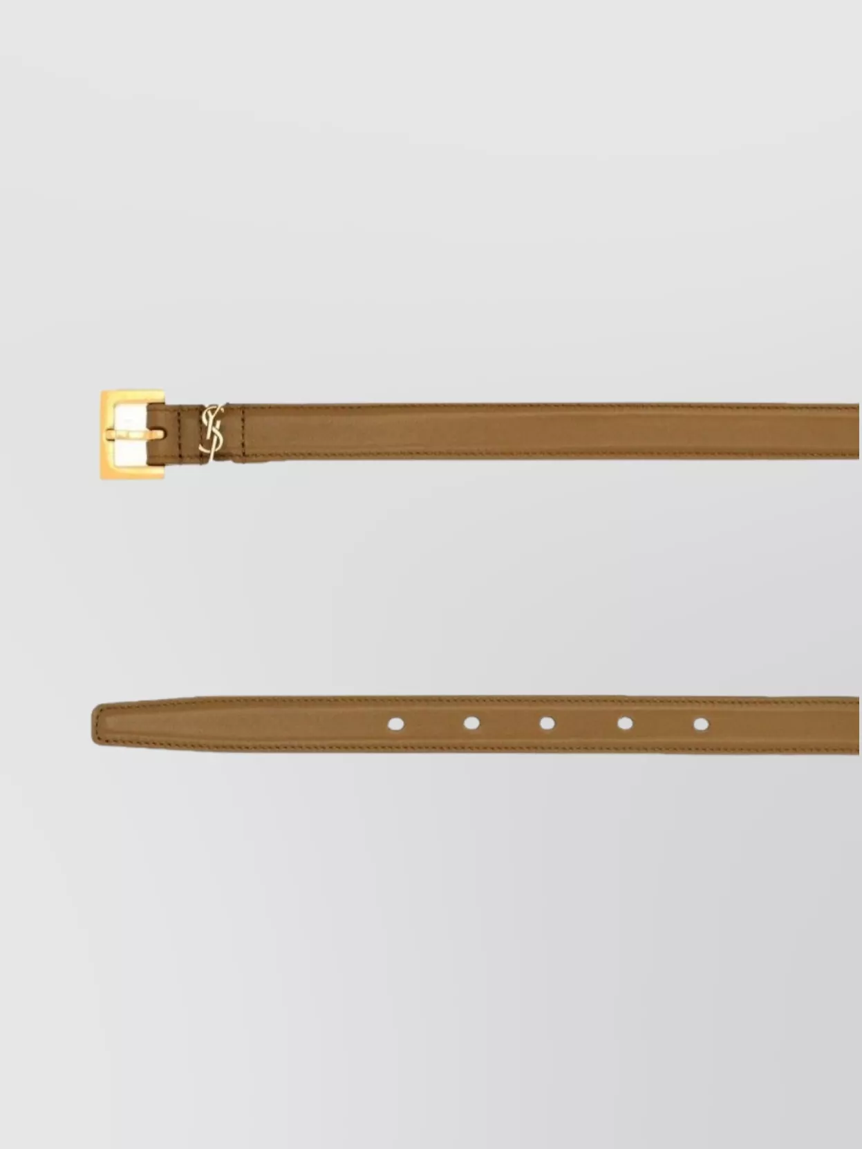 Saint Laurent Slim Cassandre Adjustable Belt