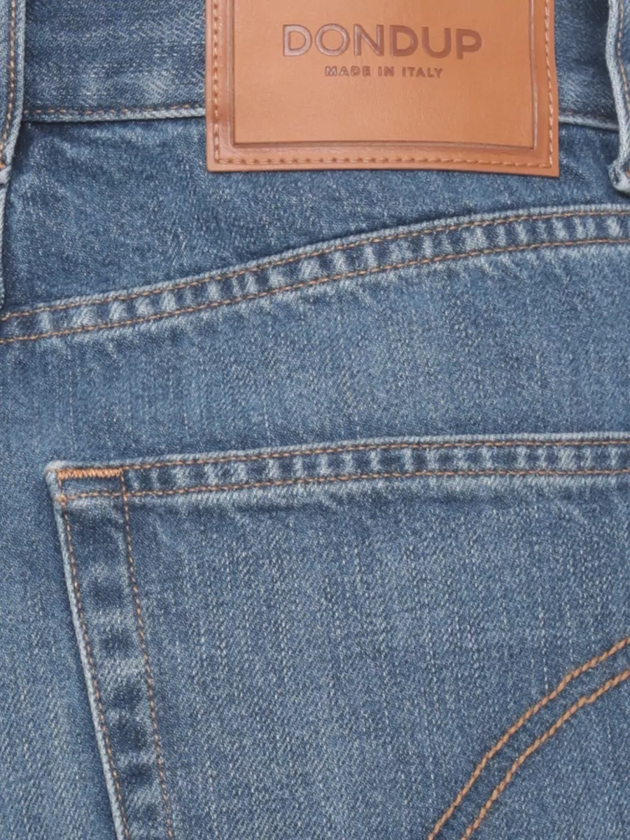 Dondup Denim Straight-Leg Flared Trousers