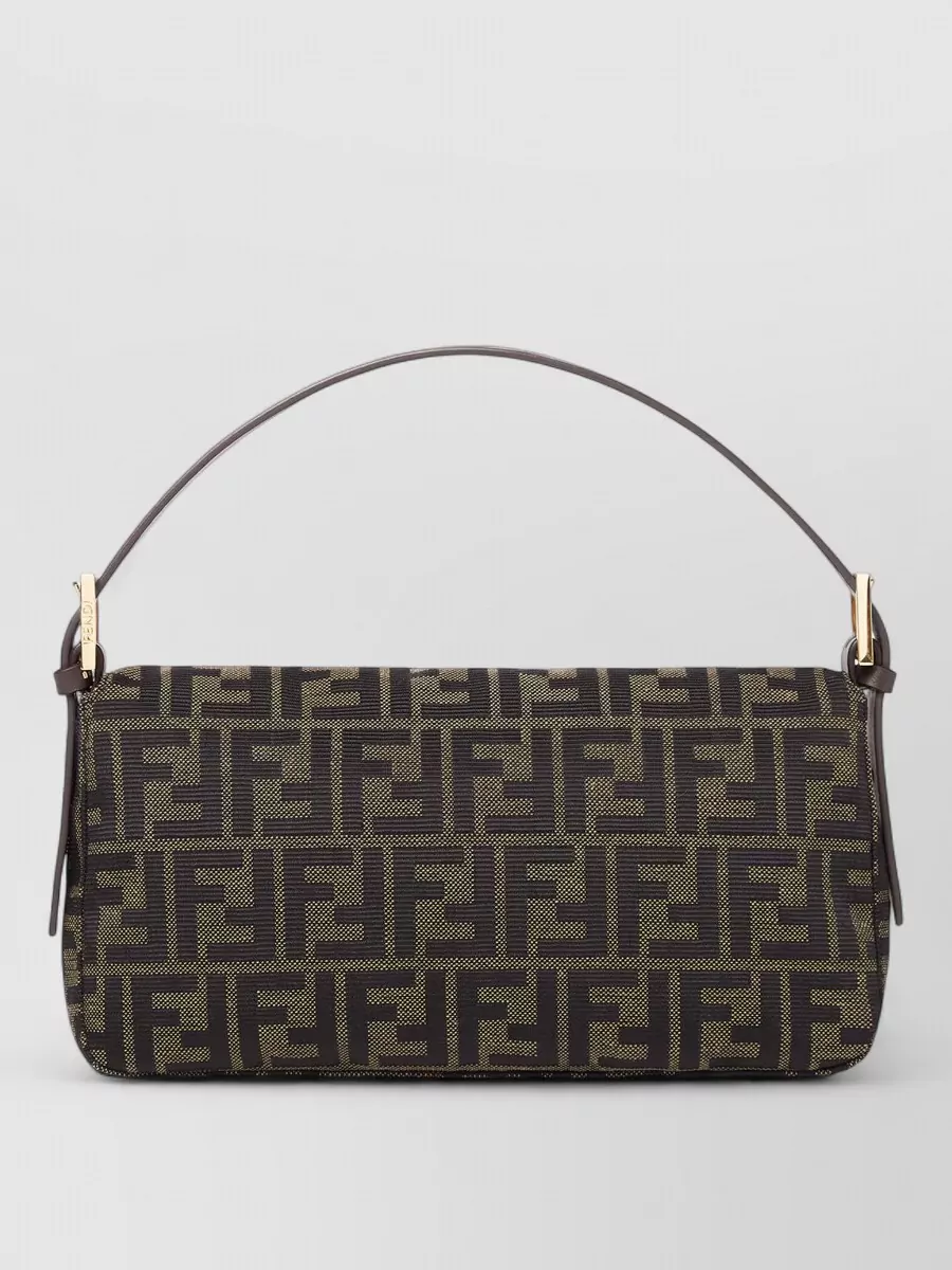 Fendi Baguette Cotton Clutch Bag