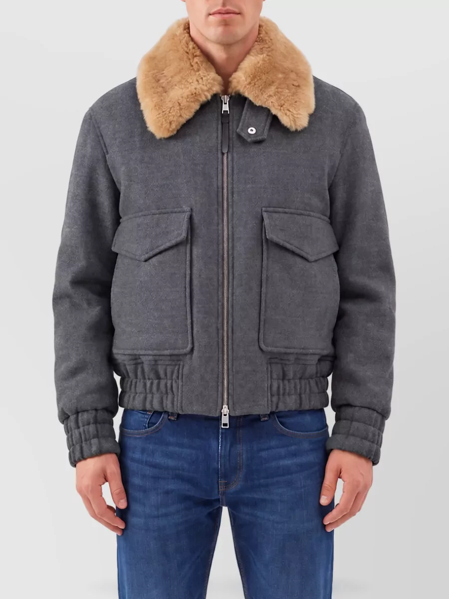 Ami Paris virgin wool bomber jacket