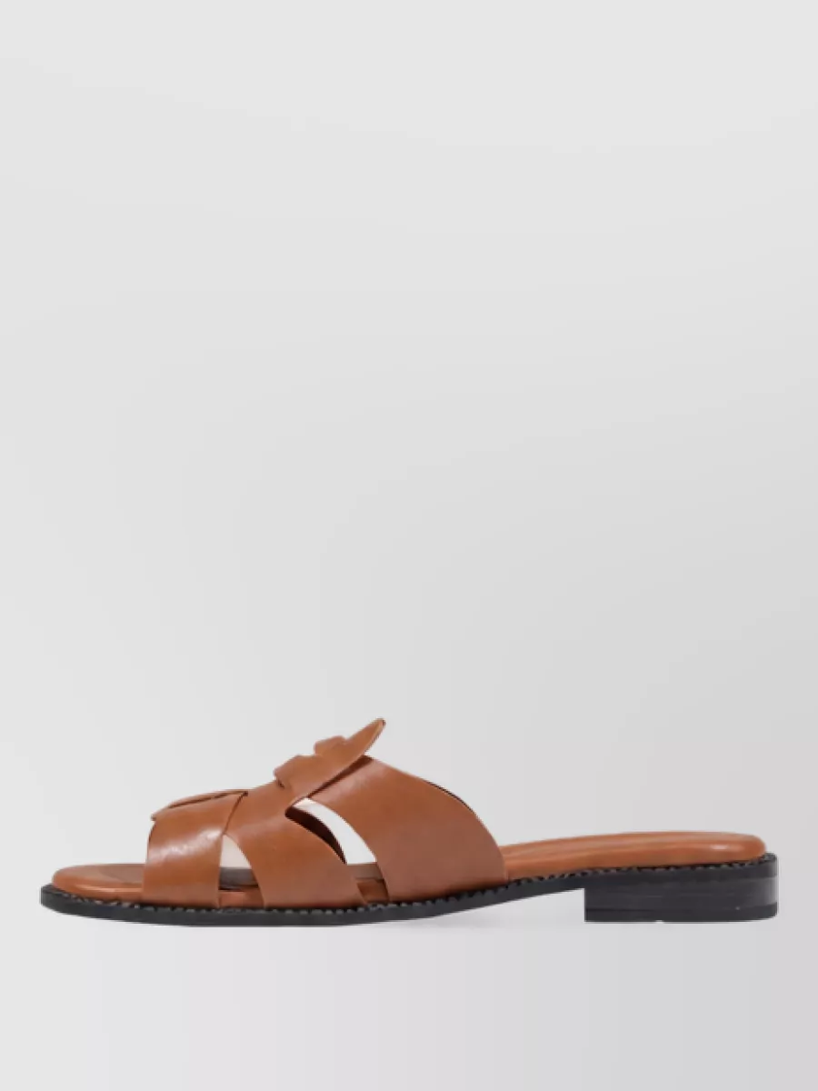 Tommy Hilfiger Leather Flat Mules