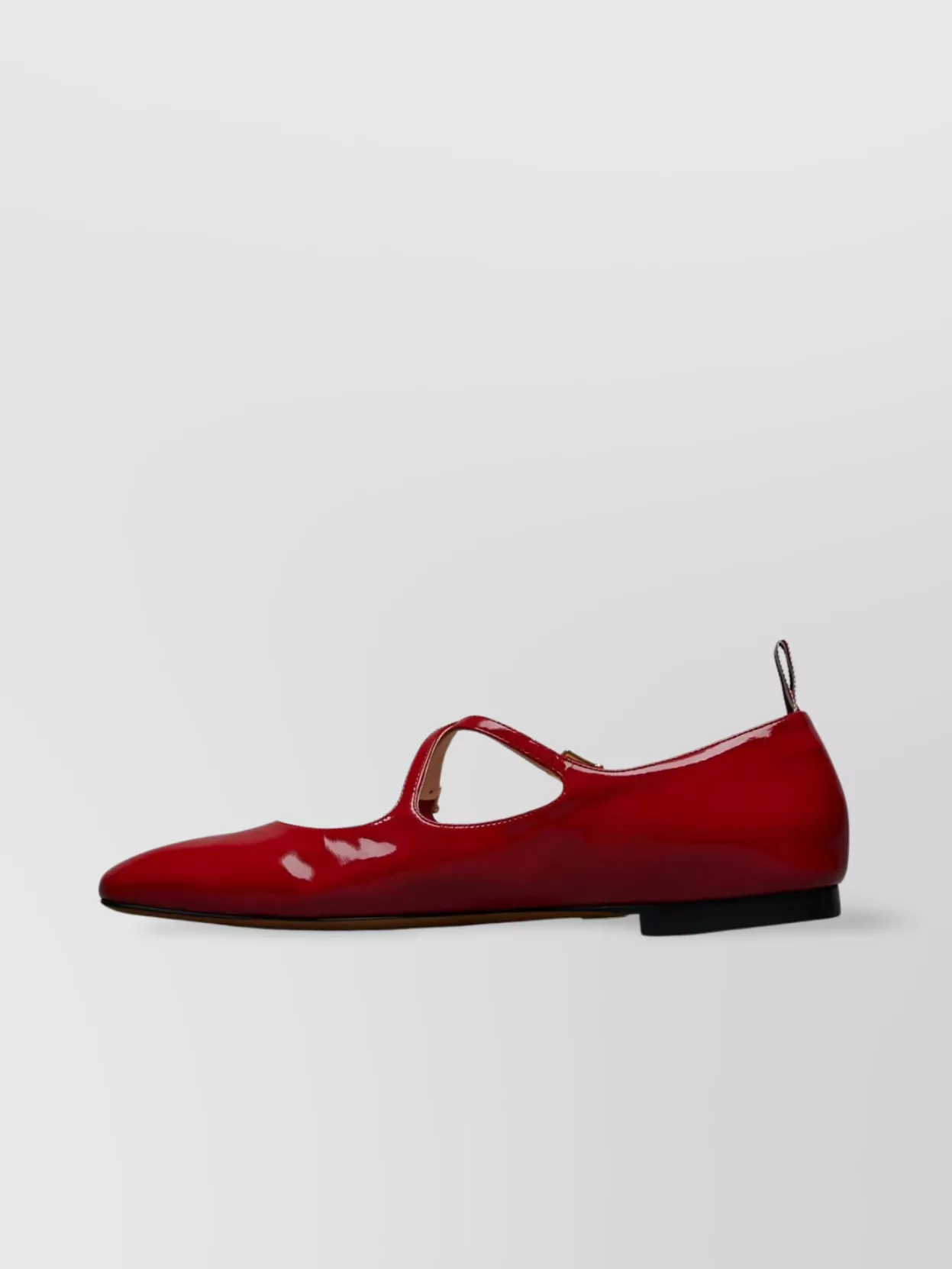 Thom Browne Almond Toe Calf Leather Ballet Flats