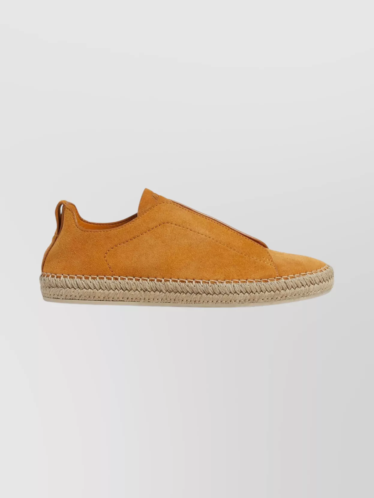 Zegna Suede Espadrilles With Triple Stitch Design