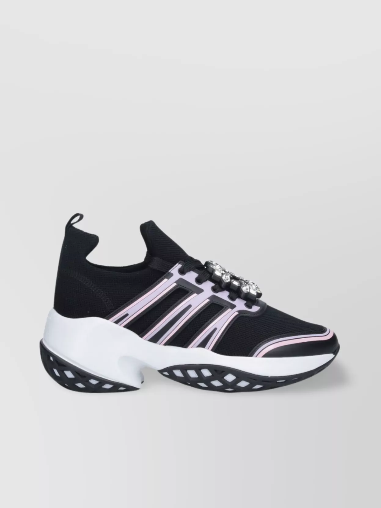 Roger Vivier Chunky Sole Mesh Low Top Sneakers