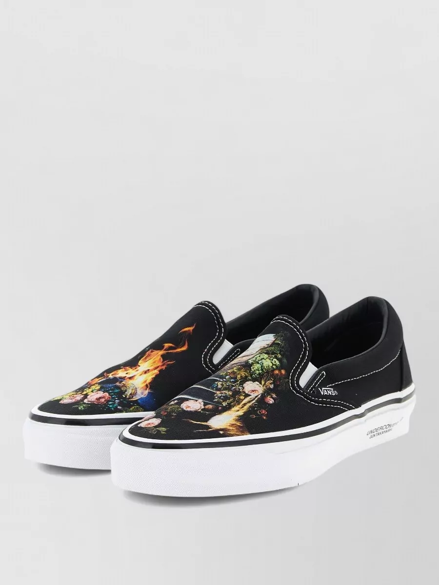 Vans Canvas Printed Slip-On Sneakers