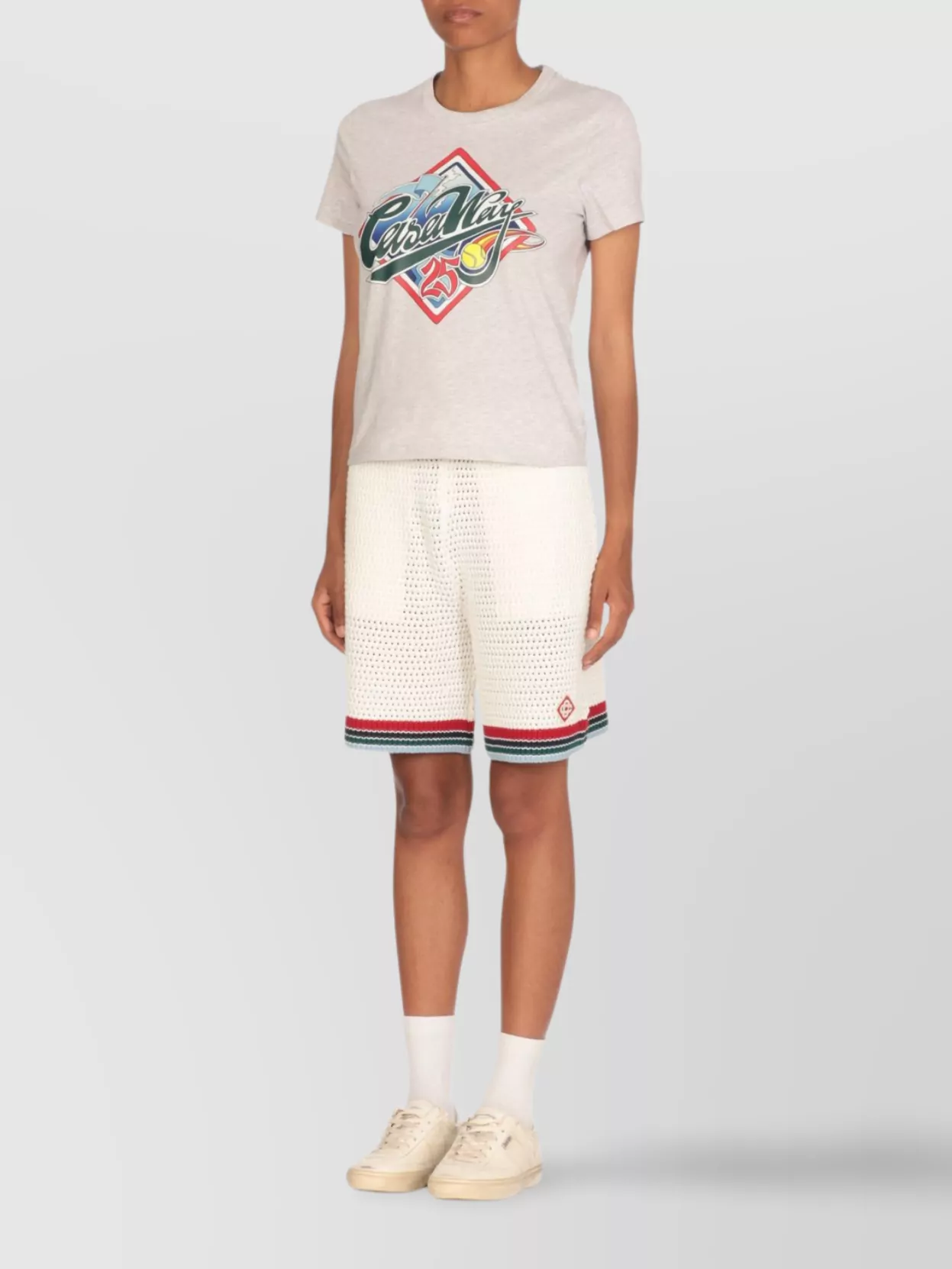 Casablanca Crew Neck Graphic Print T-Shirt