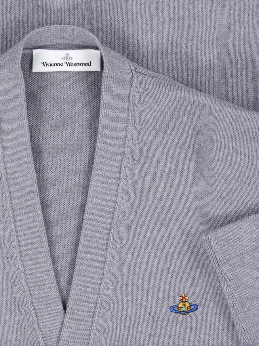 Vivienne Westwood Cashmere V-Neck Ribbed Cardigan
