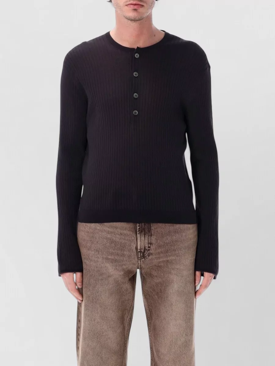 Our Legacy Ribbed Henley Shirt