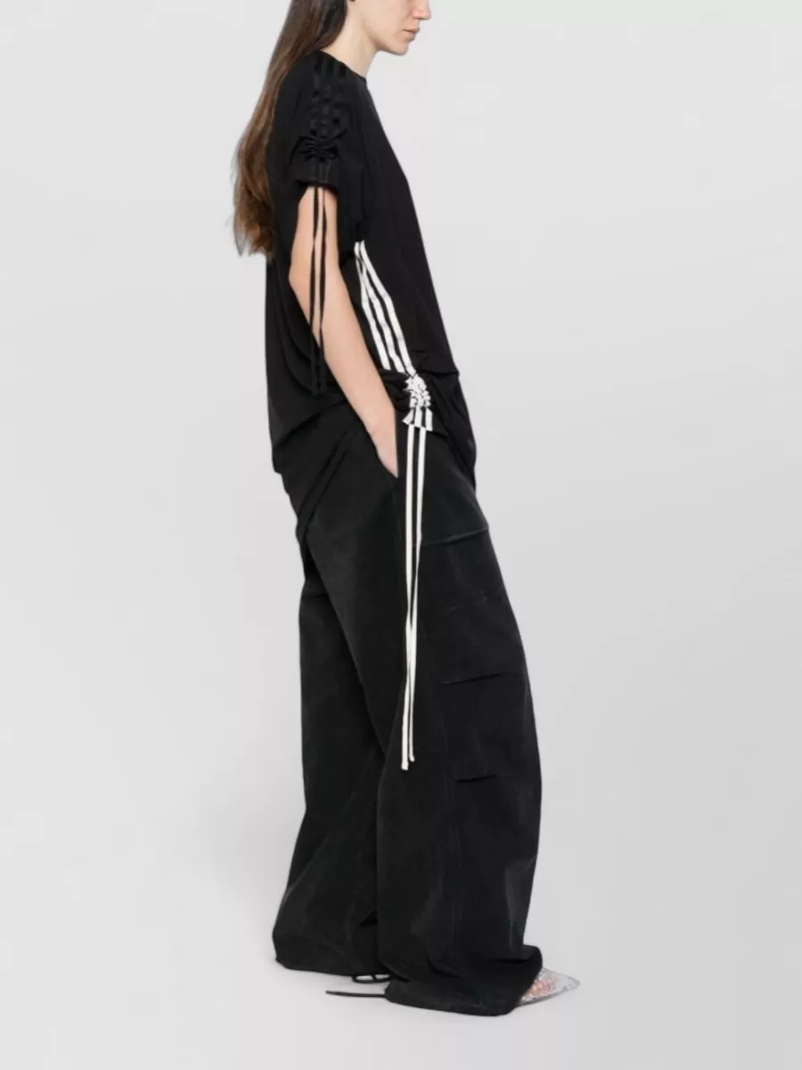 Y-3 Short-Sleeve Crew-Neck Mini Dress