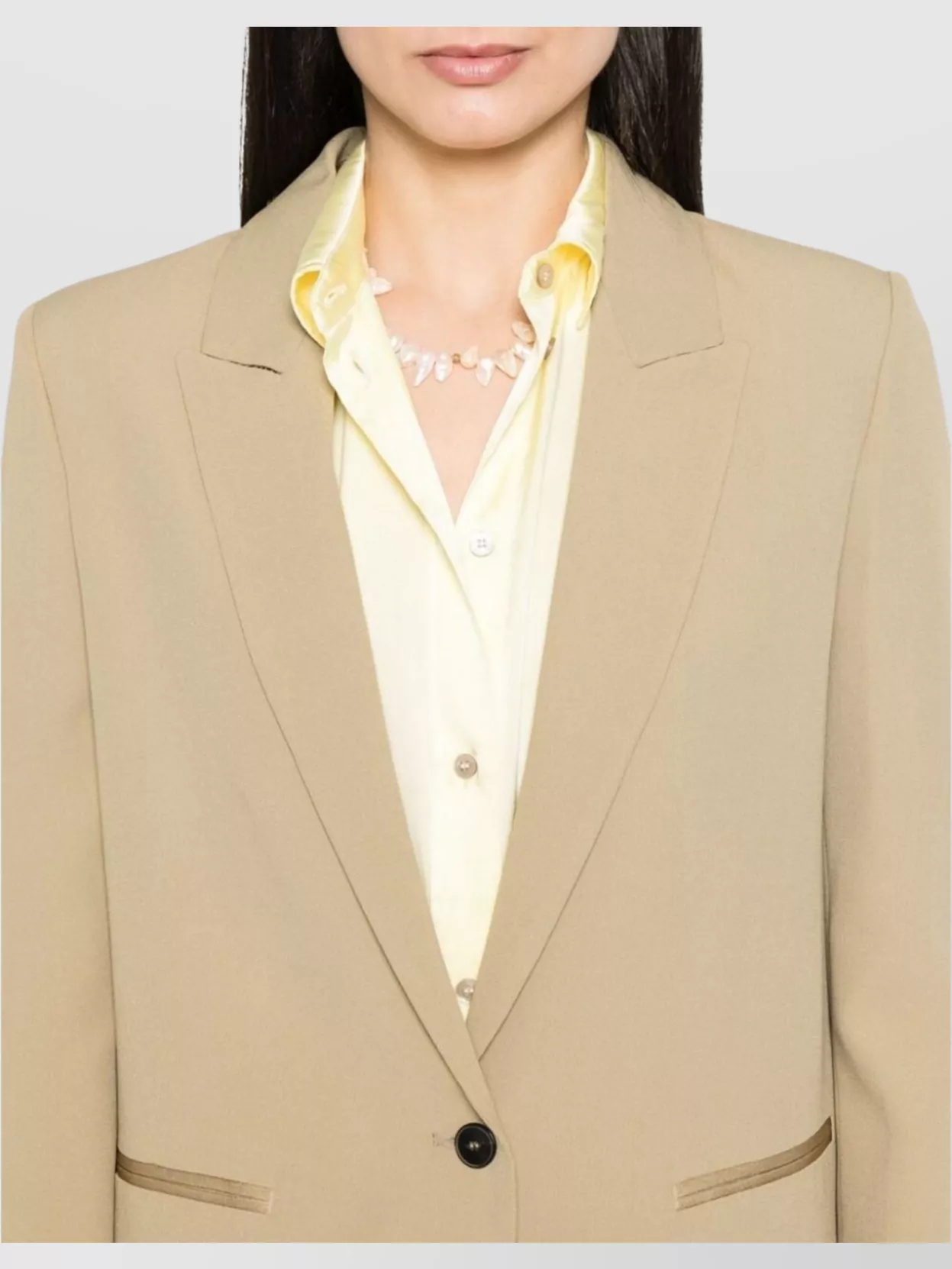 Forte Forte Single-Breasted Blazer Jacket With Front Pockets