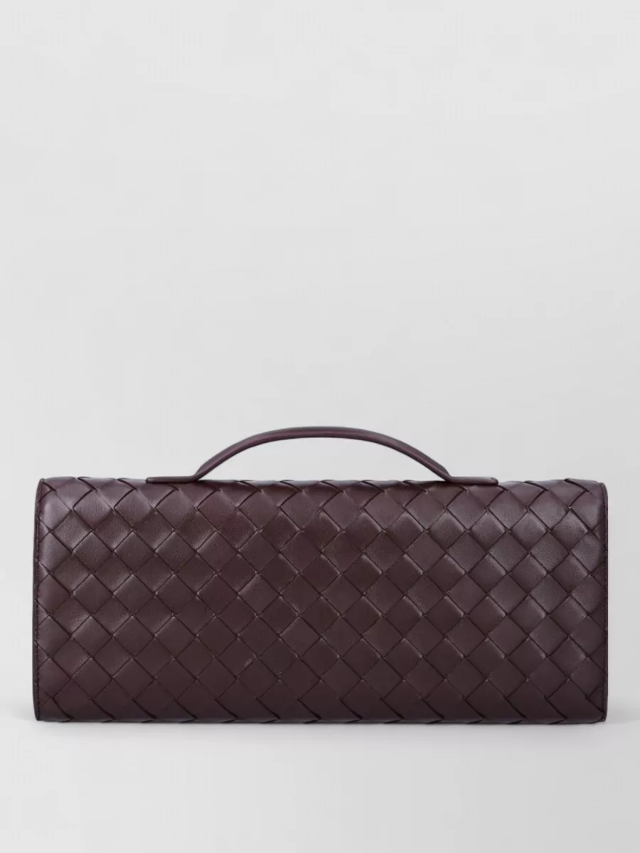 Bottega Veneta Andiamo Leather Clutch Bag