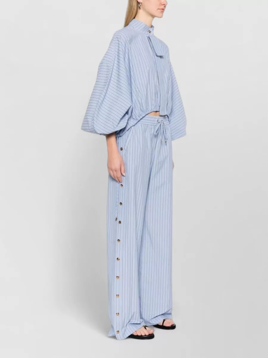 Zimmermann Striped Long-Sleeve Blouse