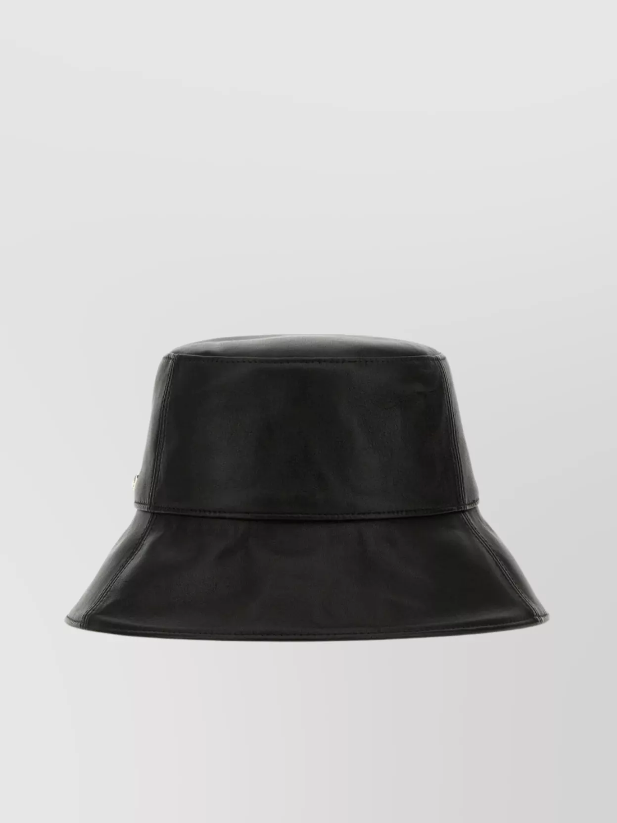Helen Kaminski Nappa Leather Bucket Hat With Wide Brim In Black