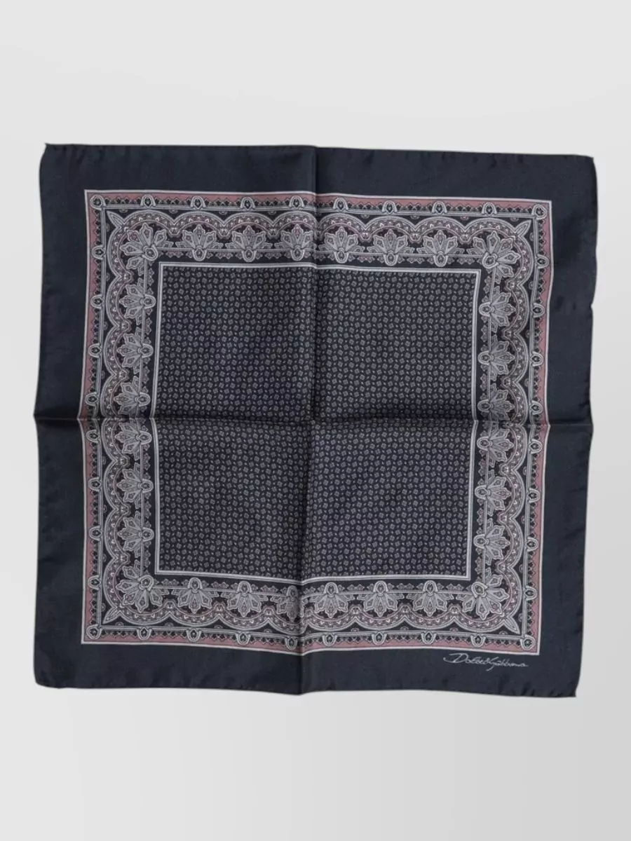 Dolce&Gabbana Silk Floral-Print Square Scarf