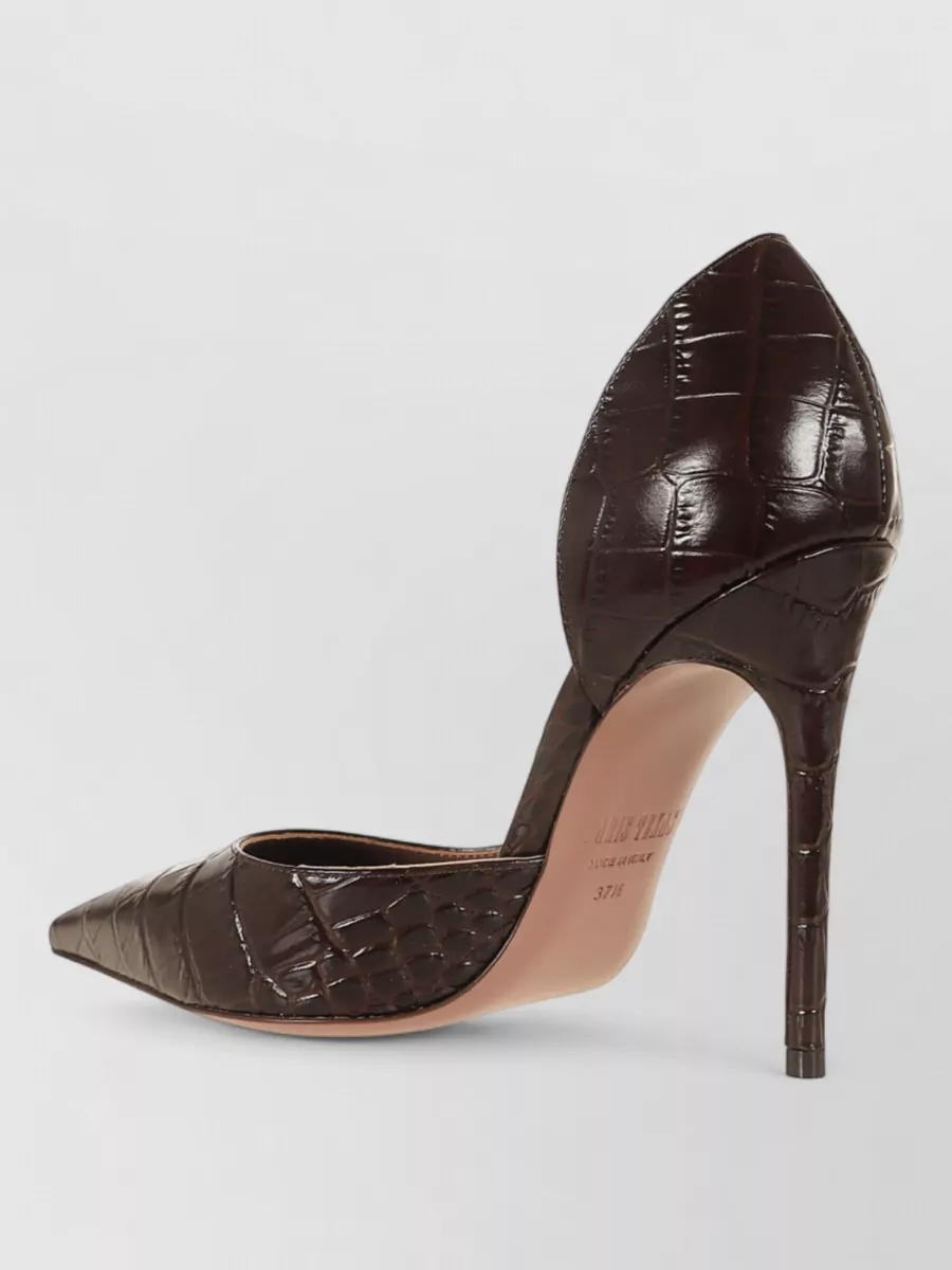 Paris Texas Crocodile-Print Leather Pumps