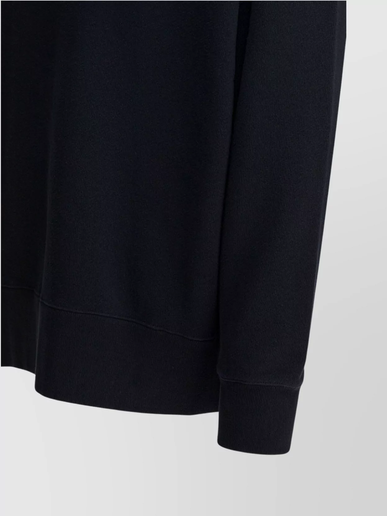Beams Plus Crew Neck Sweatshirt With Ribbed Cuffs And Hem