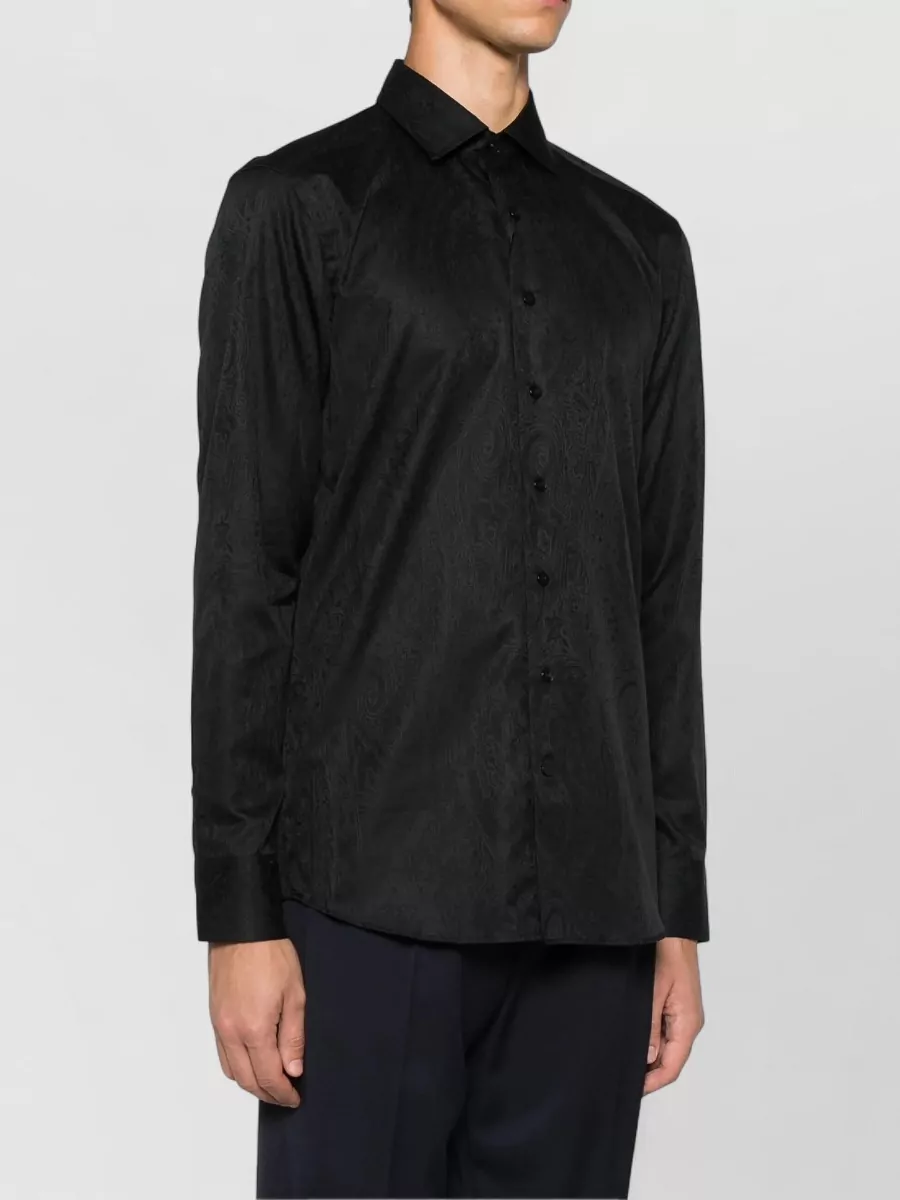 Etro Long Sleeve Paisley Patterned Cuffed Shirt