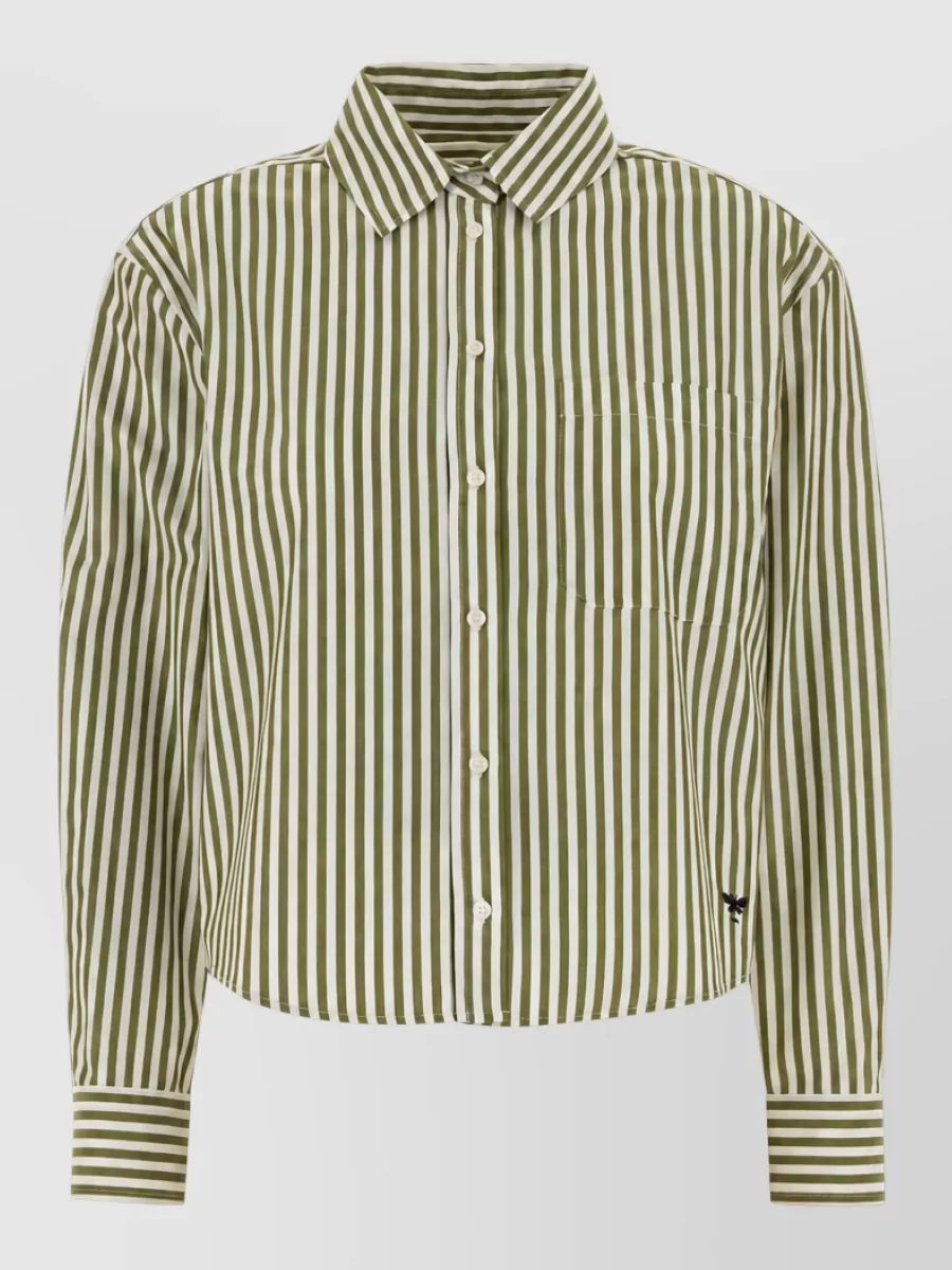 Weekend Max Mara embroidered cotton poplin shirt