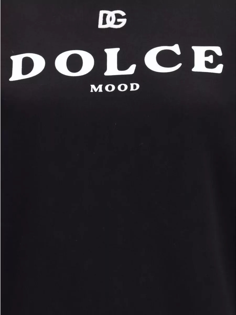 Dolce&Gabbana Cotton Logo-Print Crewneck Sweatshirt