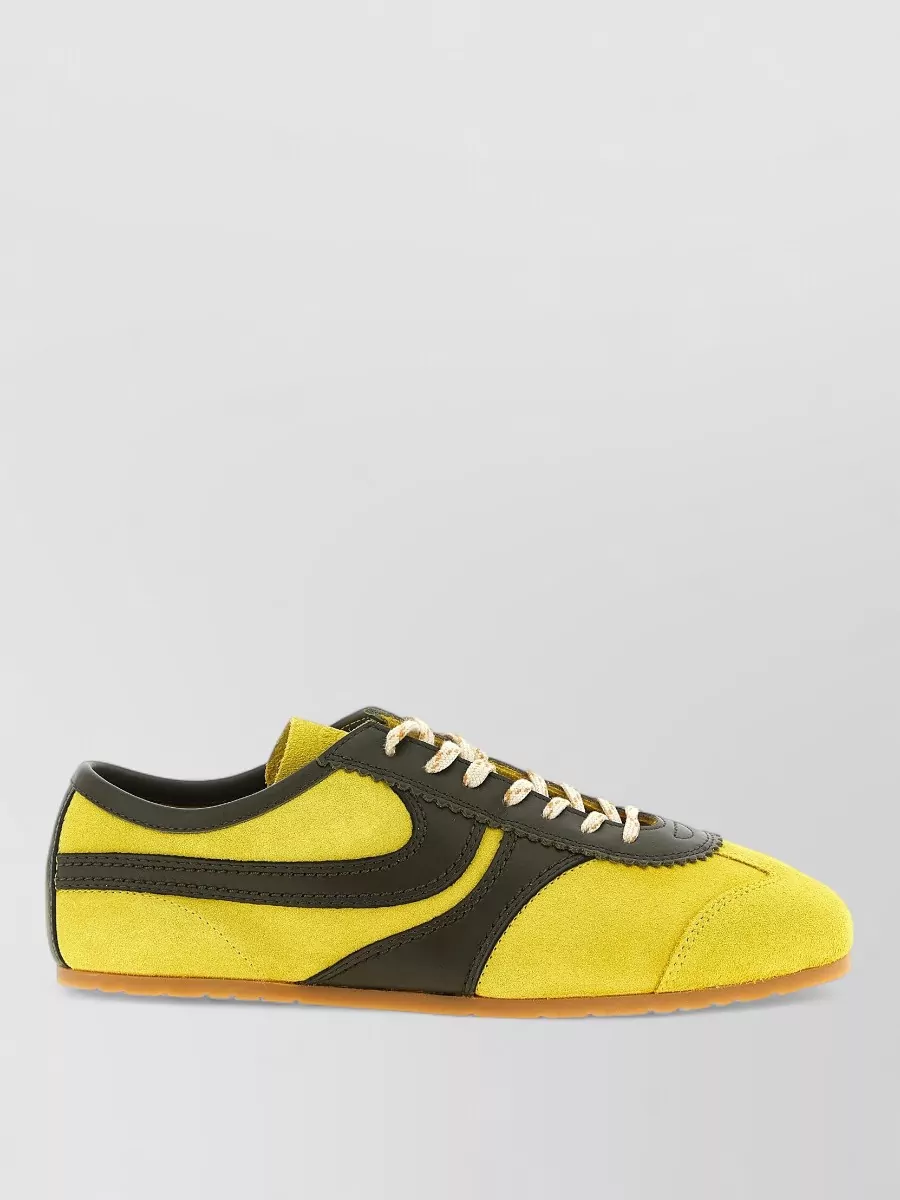Dries Van Noten Suede Sneakers Low Profile Rubber Sole