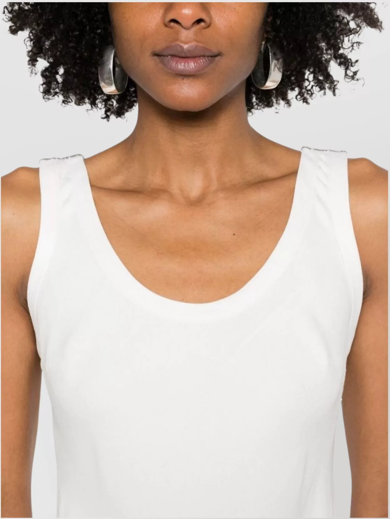 Brunello Cucinelli Knee Length Fitted Silhouette Scoop Back Dress