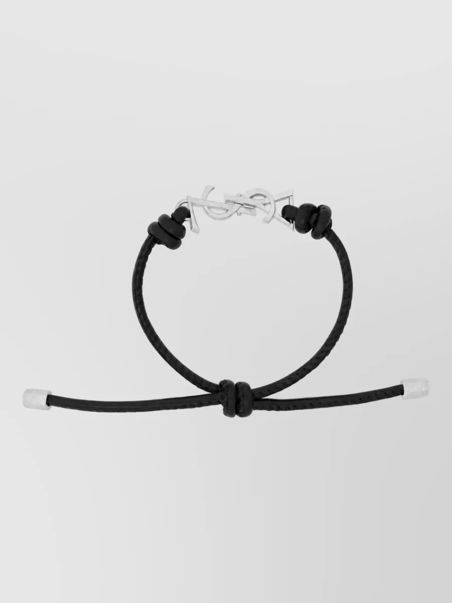 Saint Laurent Leather Cord Bracelet