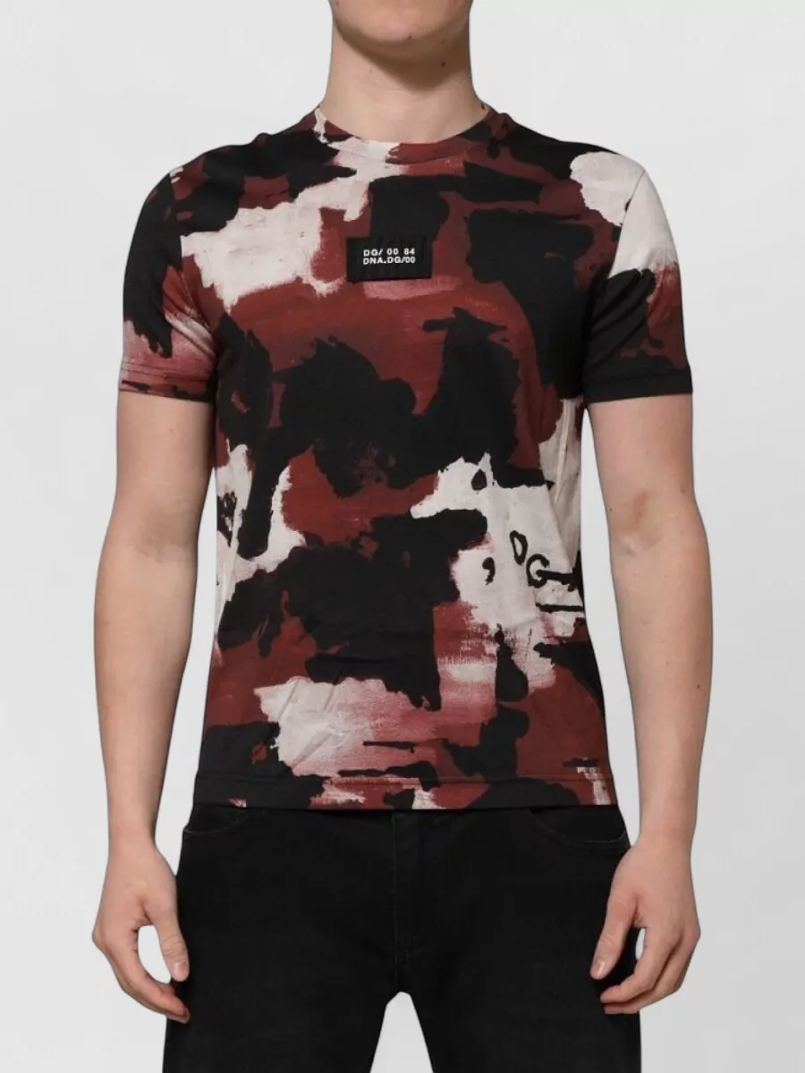 Dolce&Gabbana cotton printed crew neck t-shirt