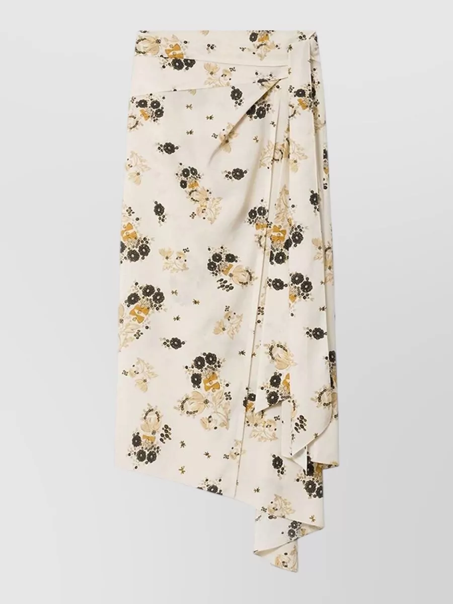 Isabel Marant silk asymmetric midi skirt