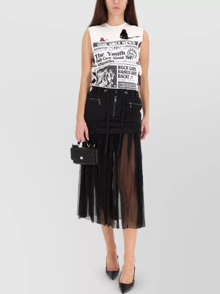 Dolce&Gabbana Silk Midi Skirt