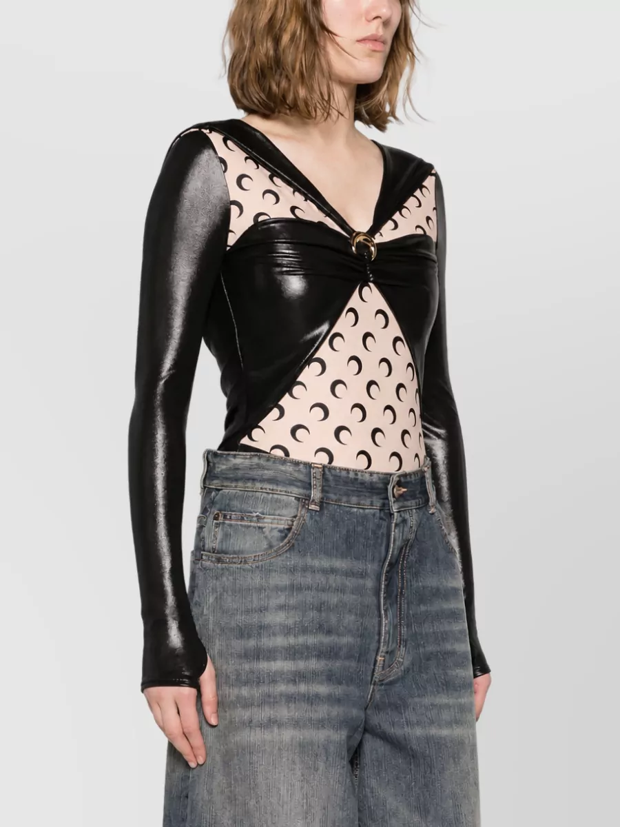 Marine Serre Draped Bodysuit