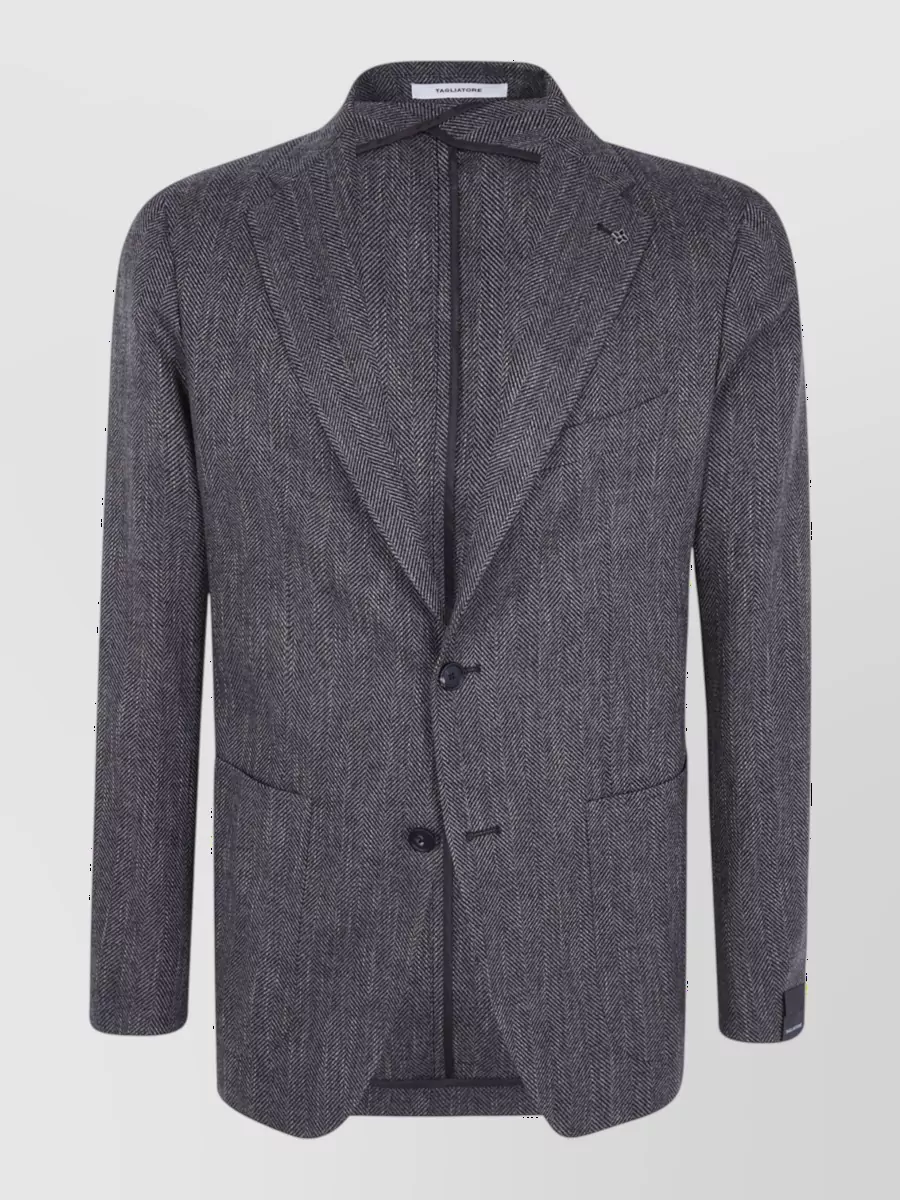 Tagliatore wool montecarlo single-breasted suit jacket