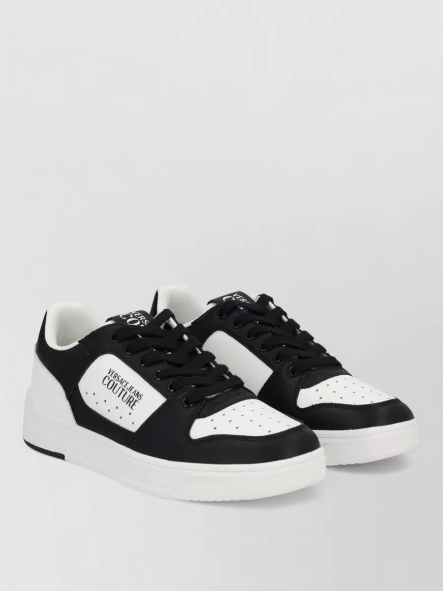 Versace Jeans Couture Leather Low-Top Sneakers