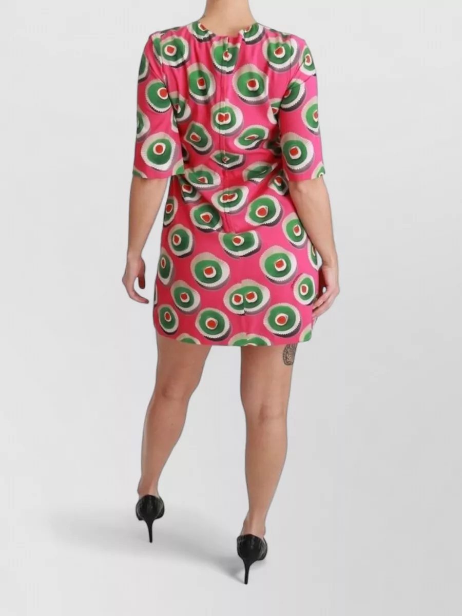 Dolce&Gabbana Silk Printed Mini Dress