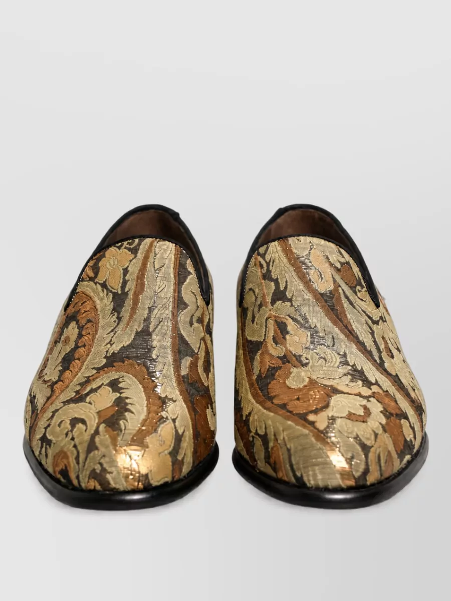 Dolce&Gabbana leather slip-on monk shoes