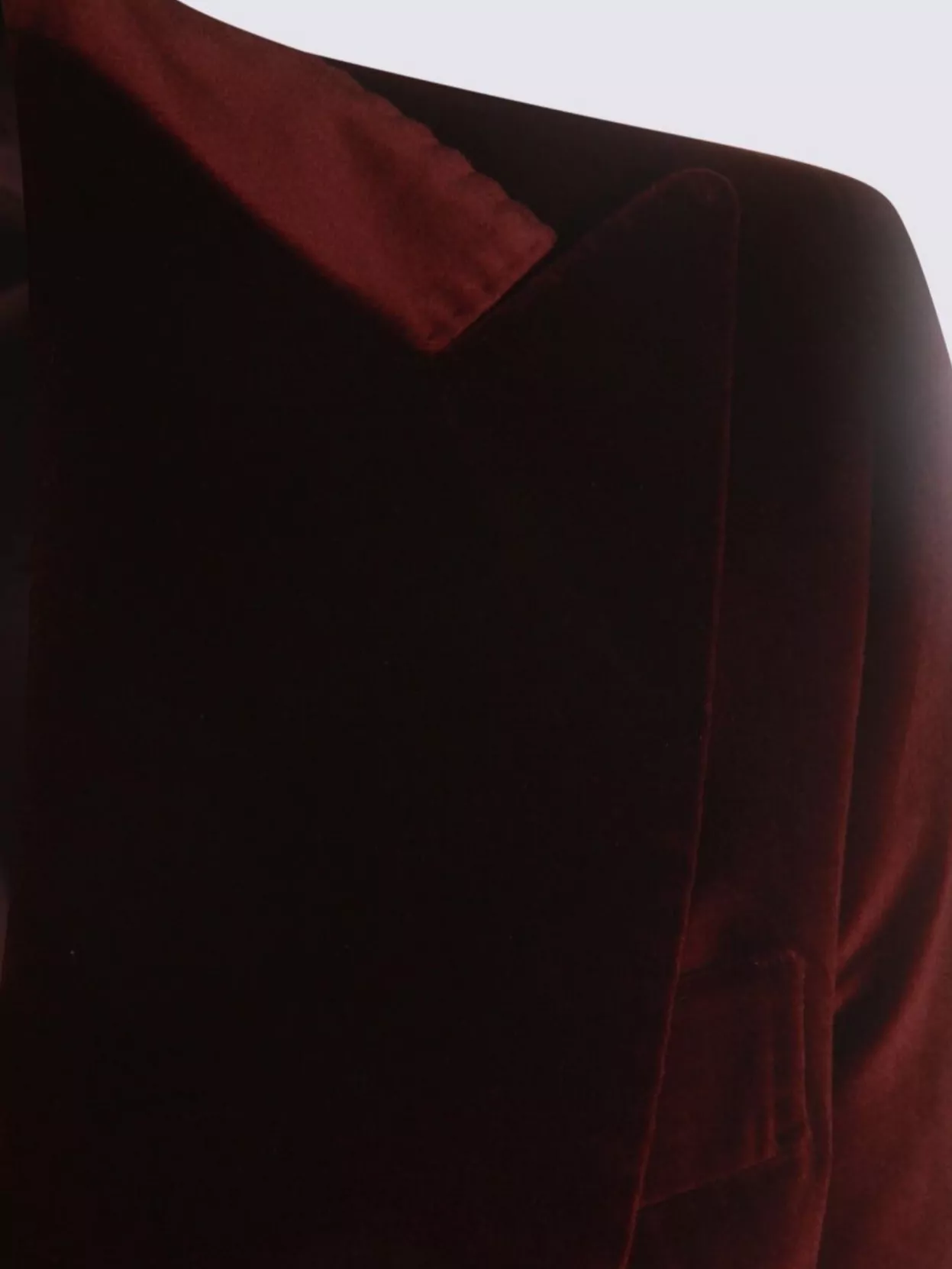 Tagliatore Double-breasted Velvet Blazer Gold-tone Buttons In Burgundy
