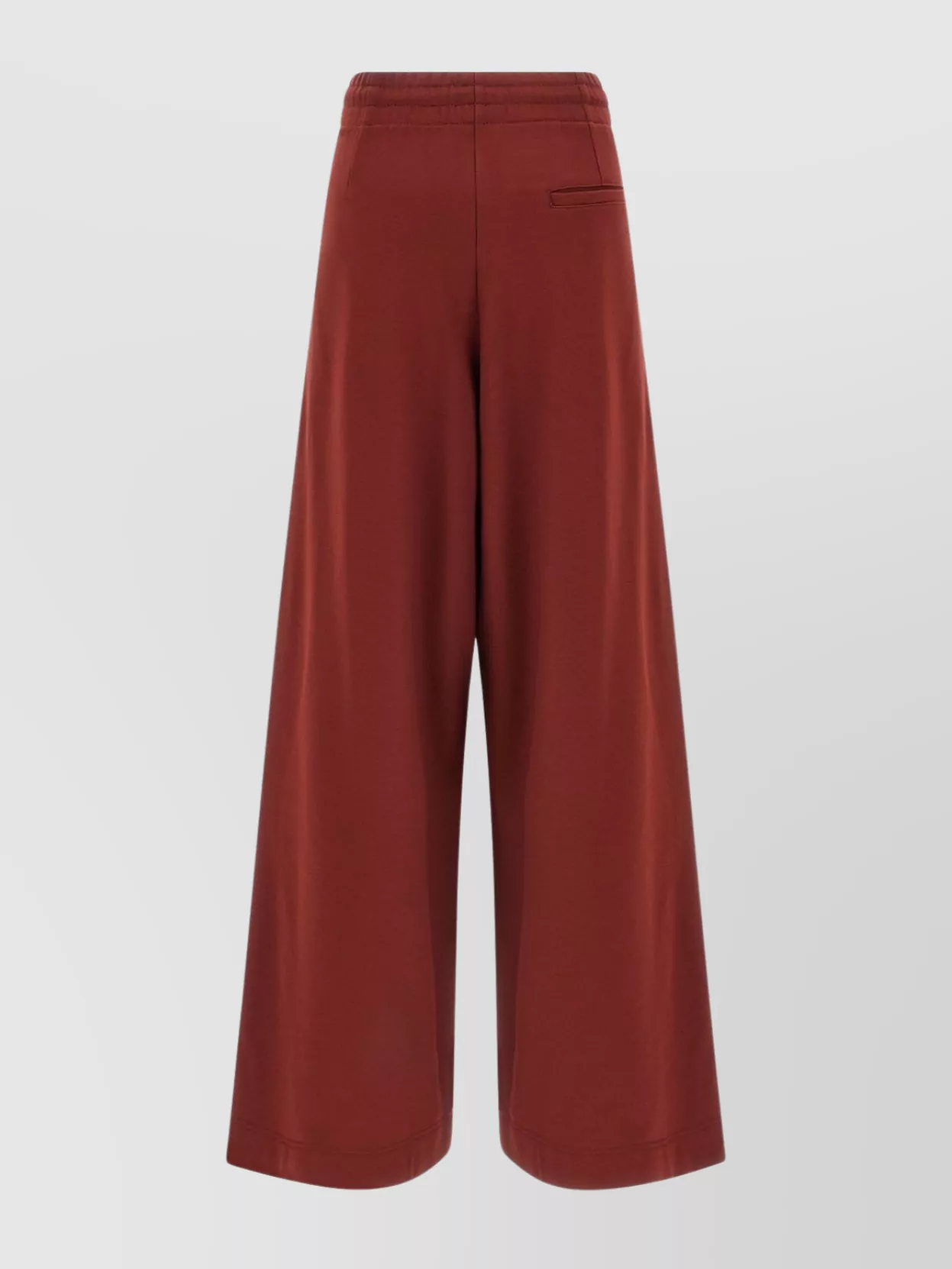 Dries Van Noten Wide Leg Trousers With Side And Back Pockets In Red