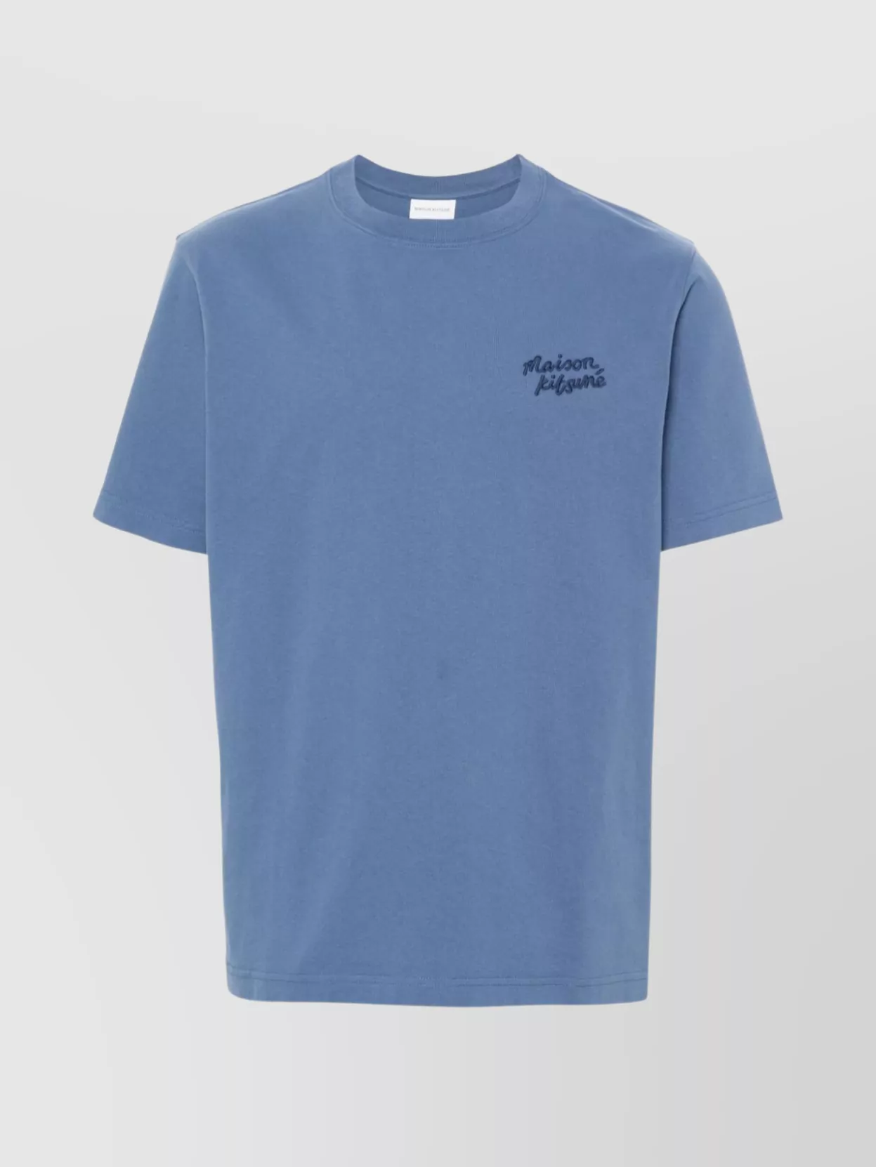 Shop Maison Kitsuné Jersey Cotton Crew Neck T-shirt