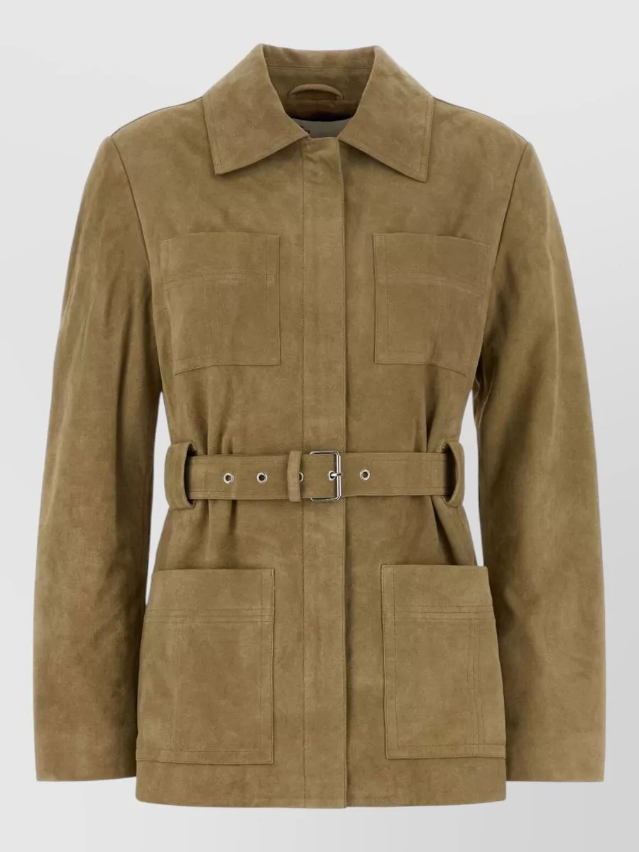 Tory Burch Suede single breasted coat