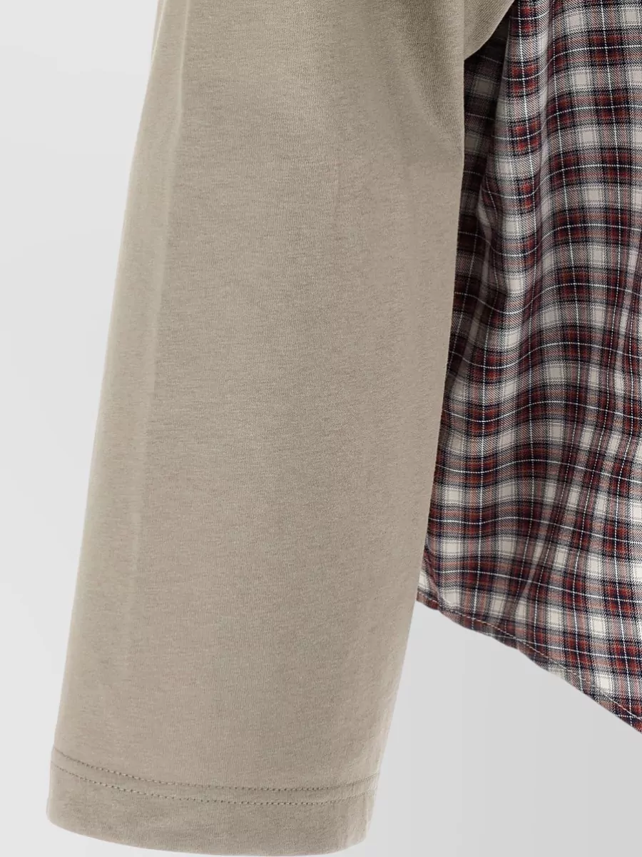 Balenciaga Checked Cotton Long-Sleeve Shirt