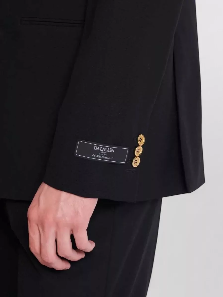 Balmain Wool Double-Breasted Blazer