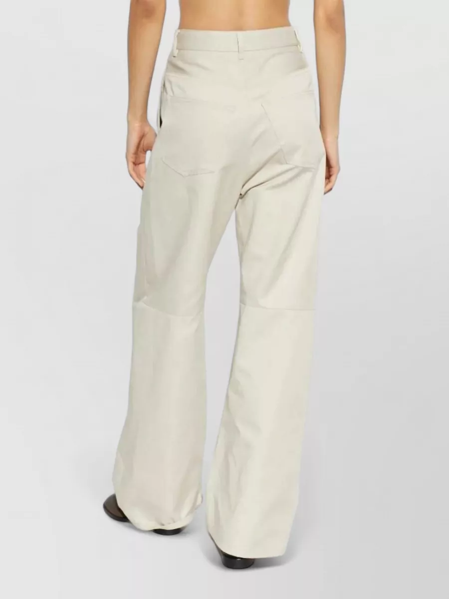 Mm6 Maison Margiela High Waist Wide Leg Tailored Trousers