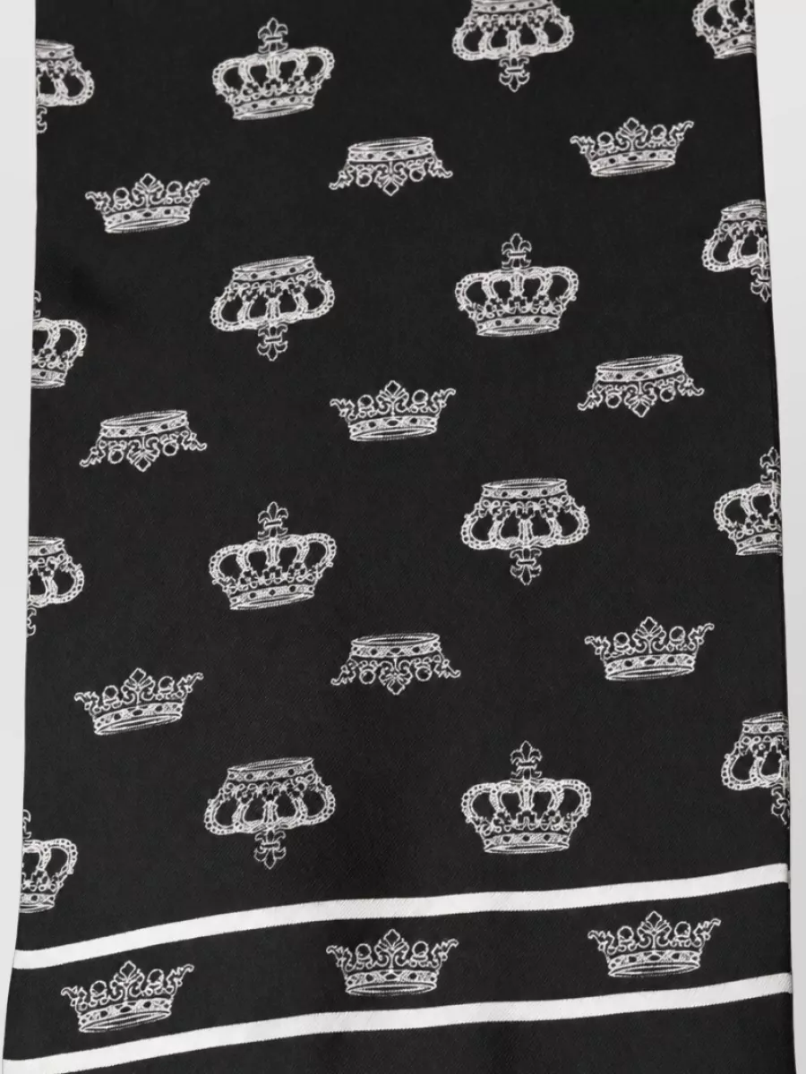Dolce&Gabbana Silk Fringed Scarf