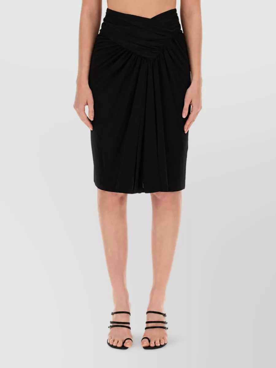 Saint Laurent Asymmetric Pencil Skirt