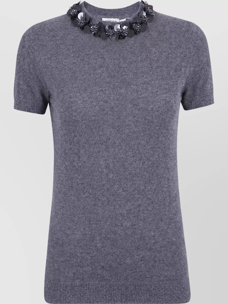 Simkhai cashmere short-sleeve knit top