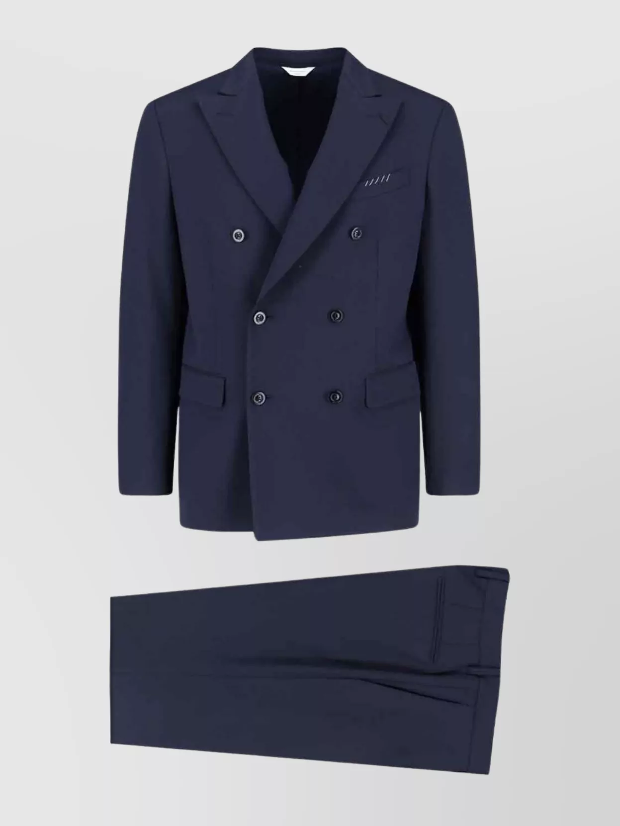 Boglioli Double-Breasted Suit Pleated Trousers