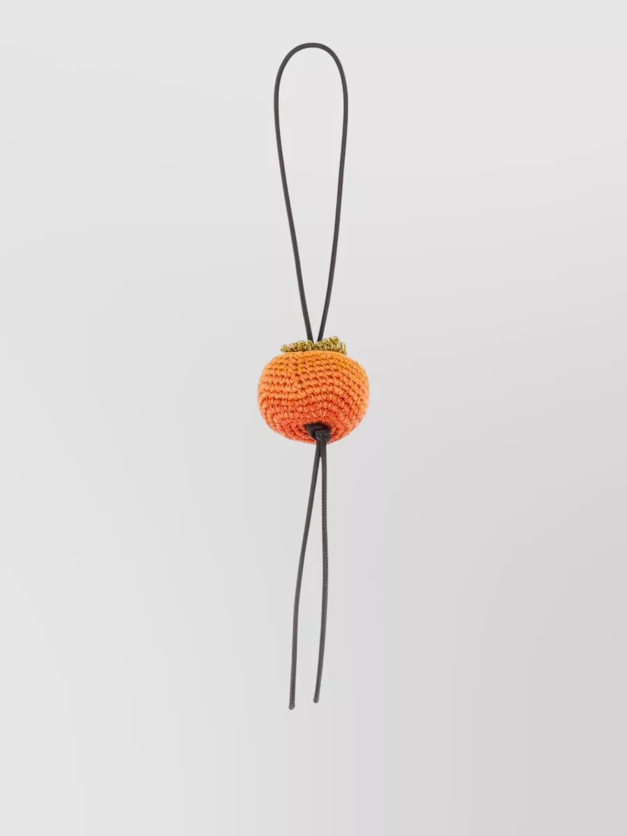 JW Anderson crochet persimmon charm