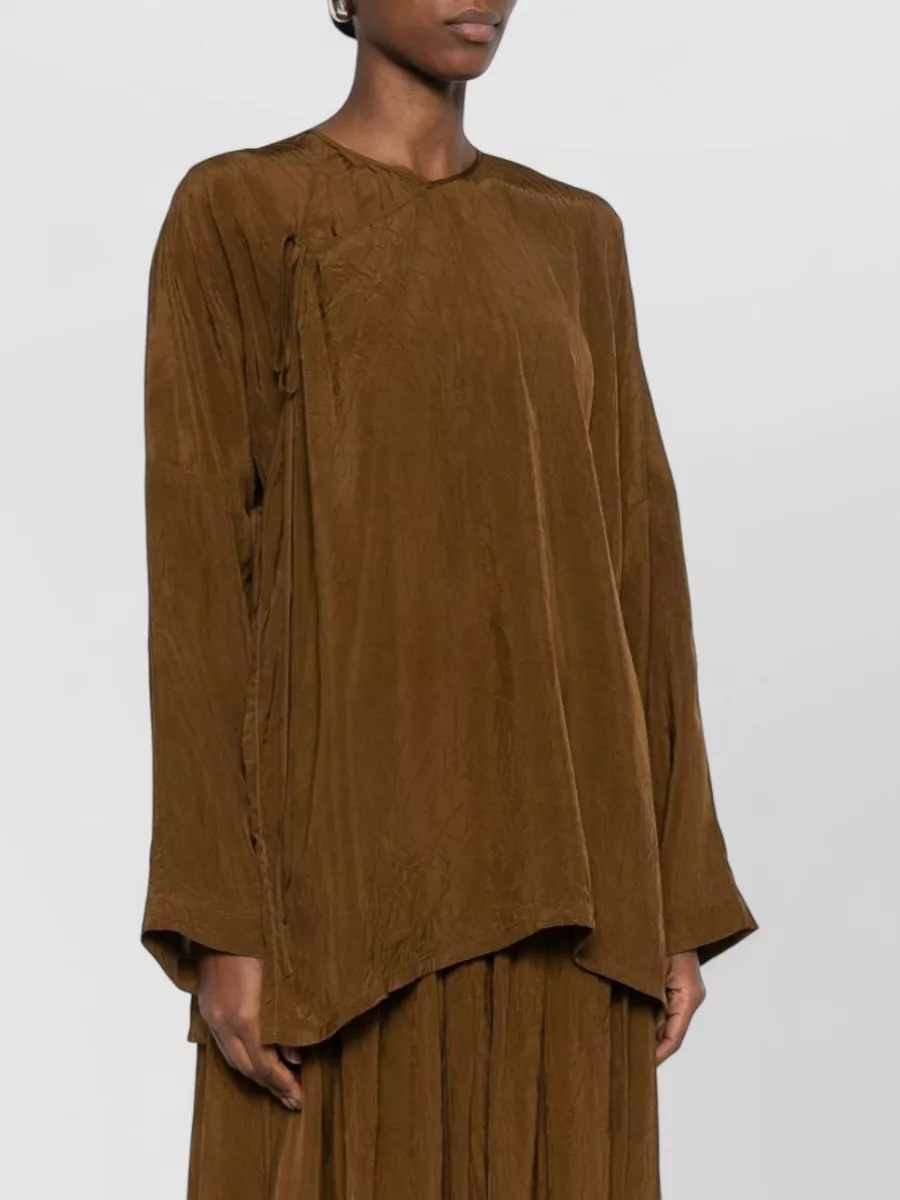 Uma Wang Tanesha Top Asymmetric Design Long Sleeves